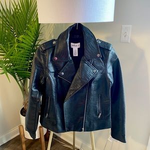 Faux Alligator Jacket